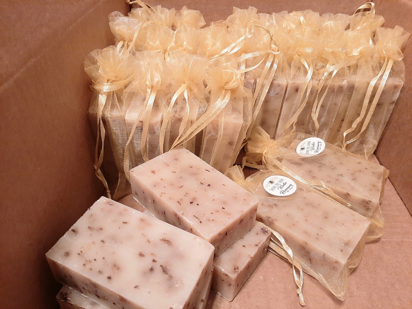 Winter Rosemary Honey-Oat Scrub Bar