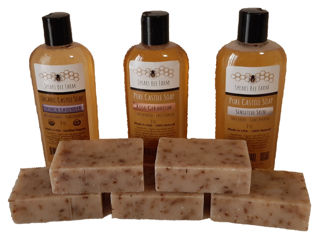 Winter Rosemary Honey-Oat Scrub Bar