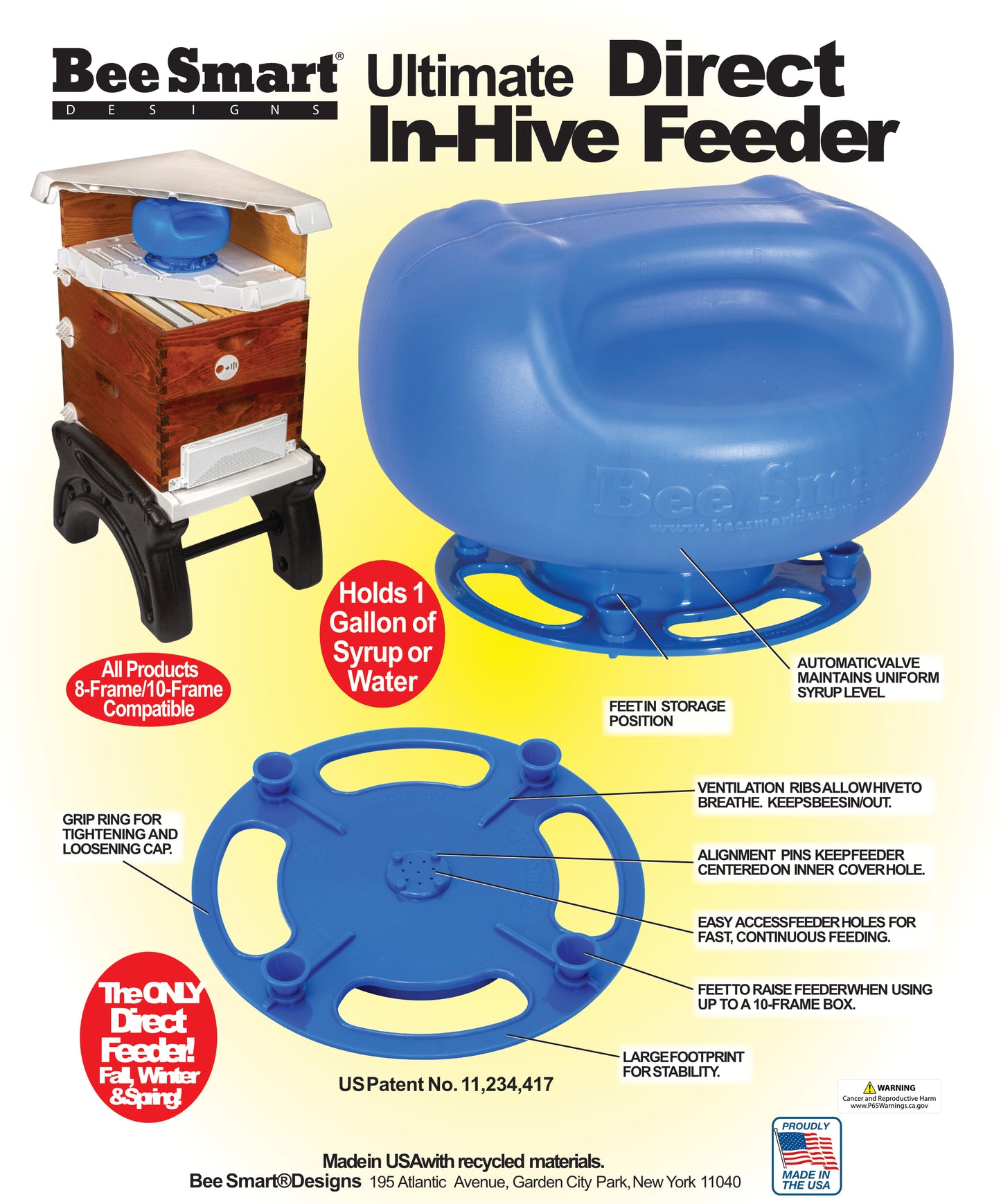 Bee Smart Ultimate 3-Season Direct Feeder