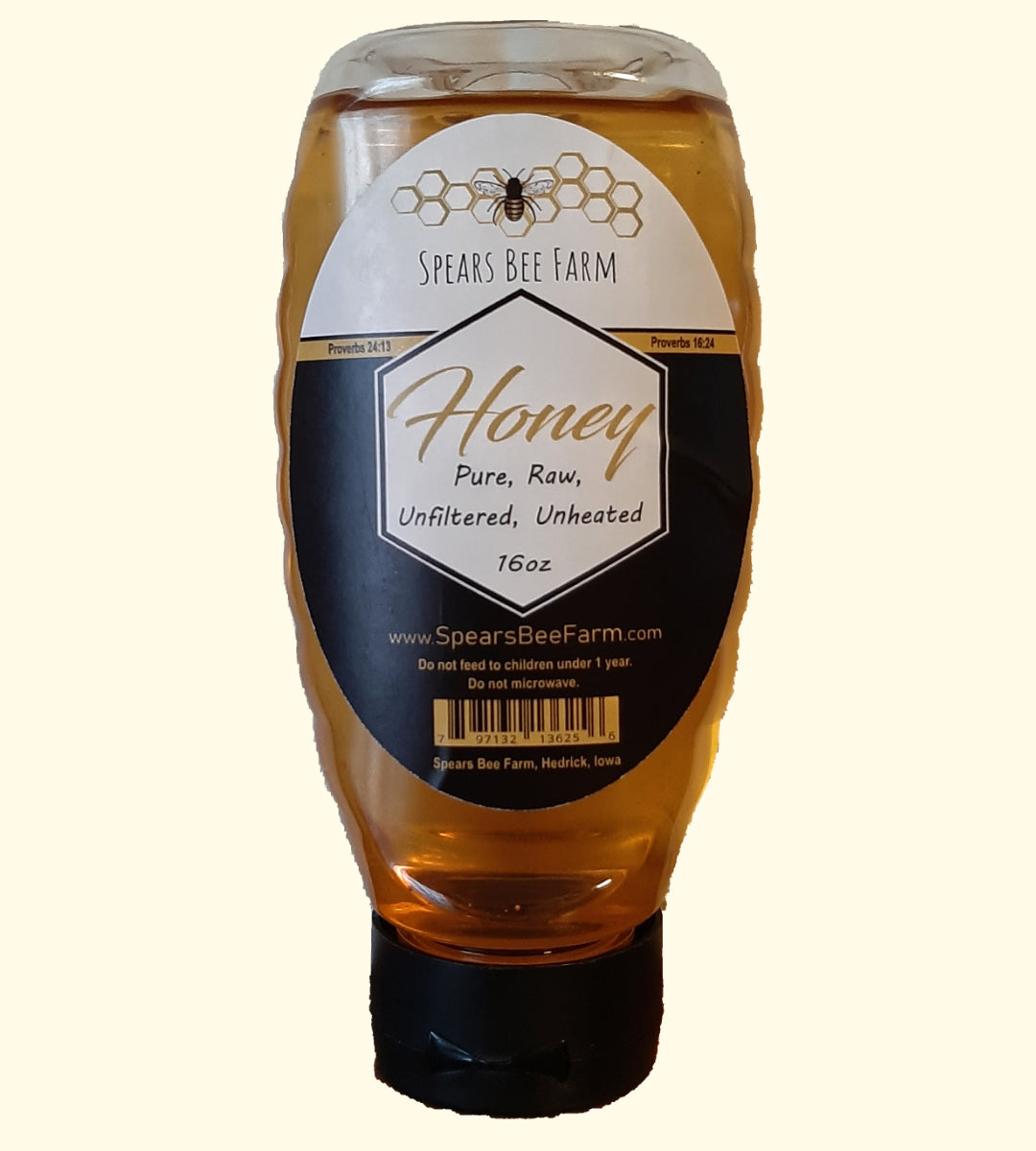 16 oz. Honey - Wildflower – Spears Bee Farm